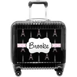 Black Eiffel Tower Pilot / Flight Suitcase (Personalized)
