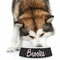 Black Eiffel Tower Plastic Pet Bowls - Large - LIFESTYLE