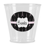 Black Eiffel Tower Plastic Shot Glass (Personalized)