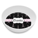 Black Eiffel Tower Melamine Bowl - 8 oz (Personalized)
