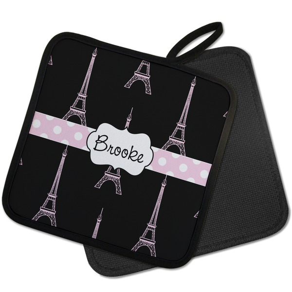 Black Eiffel Tower Pot Holders - PARENT MAIN