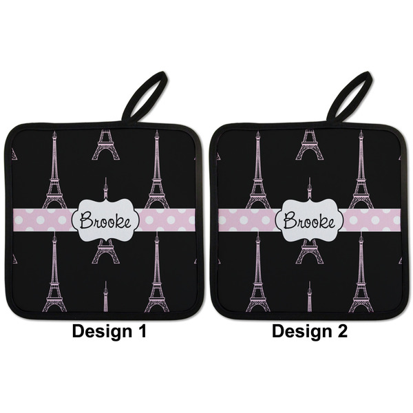 Black Eiffel Tower Pot Holders - Set of 2 APPROVAL