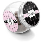 Black Eiffel Tower Puppy Treat Jar (Personalized)