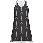 Black Eiffel Tower Racerback Dress (Personalized)
