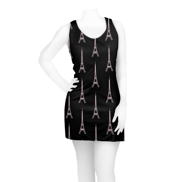 Black Eiffel Tower Racerback Dress - On Model - Front