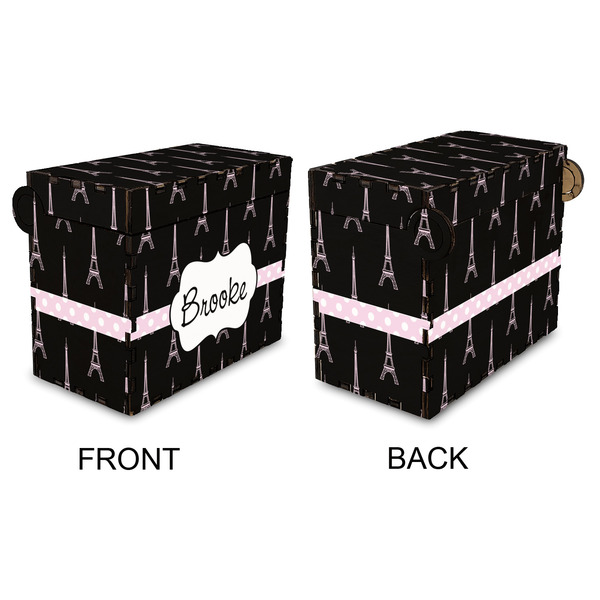 Black Eiffel Tower Recipe Box - Full Color - Approval