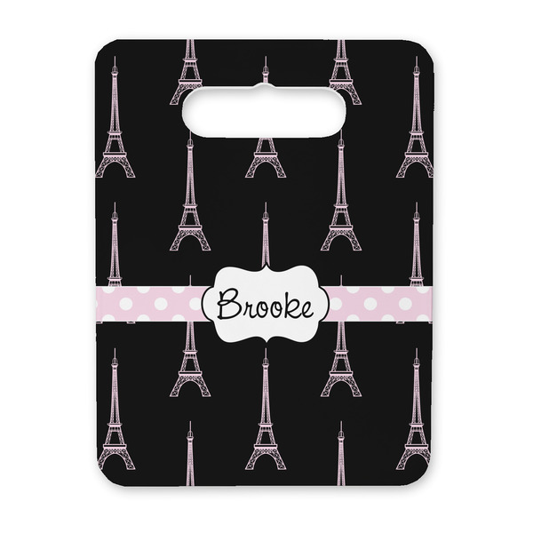 Custom Black Eiffel Tower Rectangular Trivet with Handle (Personalized)