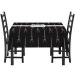 Black Eiffel Tower Tablecloth (Personalized)