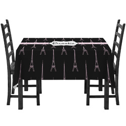 Black Eiffel Tower Tablecloth (Personalized)