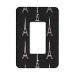Black Eiffel Tower Rocker Style Light Switch Cover