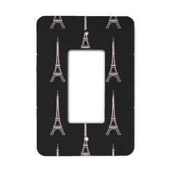 Black Eiffel Tower Rocker Style Light Switch Cover - Single Switch