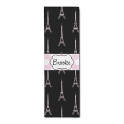 Black Eiffel Tower Runner Rug - 2.5'x8' w/ Name or Text