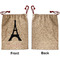 Black Eiffel Tower Santa Bag - Approval - Front