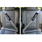 Black Eiffel Tower Seat Belt Covers (Set of 2 - In the Car)