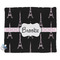 Black Eiffel Tower Security Blanket (Personalized)