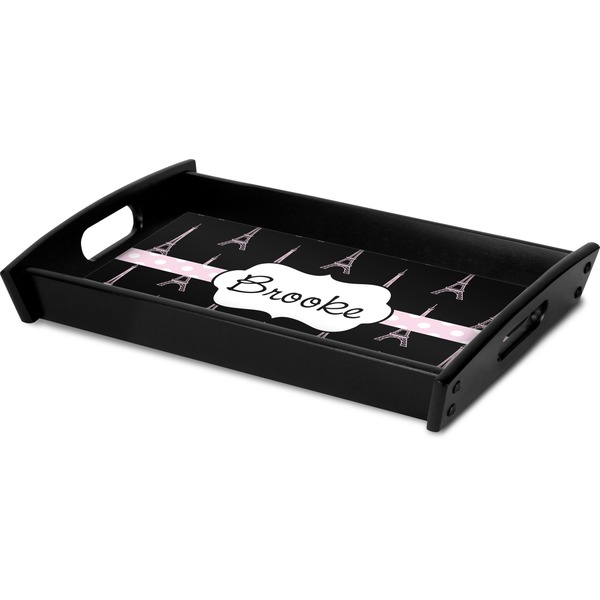 Black Eiffel Tower Serving Tray Black - Corner