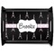 Black Eiffel Tower Black Wooden Tray - Large (Personalized)