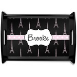 Black Eiffel Tower Wooden Tray (Personalized)