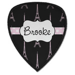 Black Eiffel Tower Iron on Shield Patch A w/ Name or Text