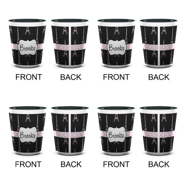 Black Eiffel Tower Shot Glassess - Two Tone - Set of 4 - APPROVAL