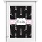 Black Eiffel Tower Single White Cabinet Decal