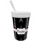 Black Eiffel Tower Sippy Cup with Straw (Personalized)