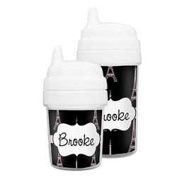 Black Eiffel Tower Sippy Cup (Personalized)