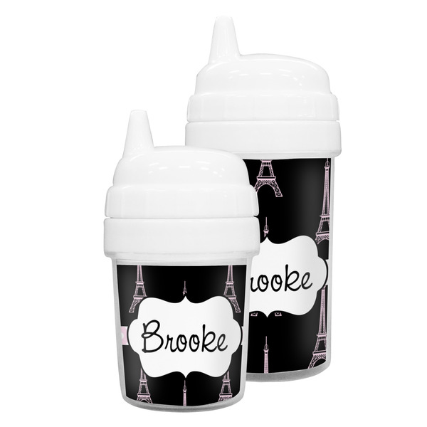 Black Eiffel Tower Sippy Cups