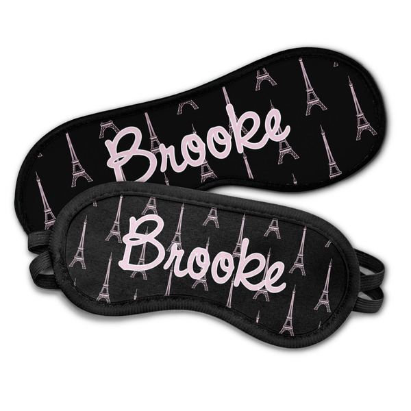 Black Eiffel Tower Sleeping Eye Masks - PARENT