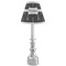 Black Eiffel Tower Small Chandelier Lamp - LIFESTYLE (on candle stick)