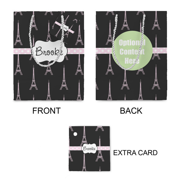 Black Eiffel Tower Small Gift Bag - Approval