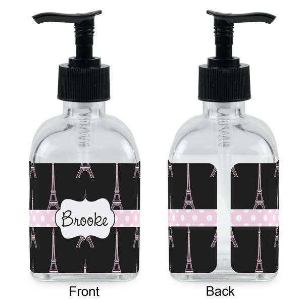 Black Eiffel Tower Glass Soap/Lotion Dispenser - Approval