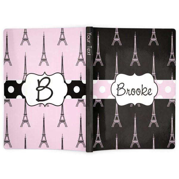 Black Eiffel Tower Soft Cover Journal - Apvl