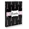 Black Eiffel Tower Softbound Notebook - 5.75" x 8" (Personalized)