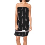 Black Eiffel Tower Spa / Bath Wrap (Personalized)