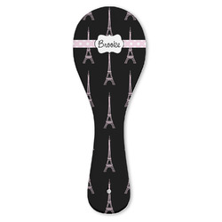 Black Eiffel Tower Ceramic Spoon Rest (Personalized)