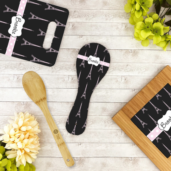 Black Eiffel Tower Spoon Rest Trivet - LIFESTYLE