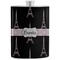 Black Eiffel Tower Stainless Steel Flask