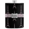 Black Eiffel Tower Stainless Steel Flask (Personalized)