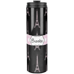 Black Eiffel Tower Stainless Steel Skinny Tumbler - 20 oz (Personalized)