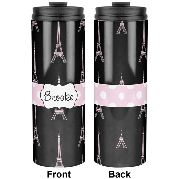 Black Eiffel Tower Stainless Steel Tumbler - Apvl