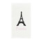 Black Eiffel Tower Standard Guest Towels in Full Color