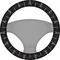 Black Eiffel Tower Steering Wheel Cover
