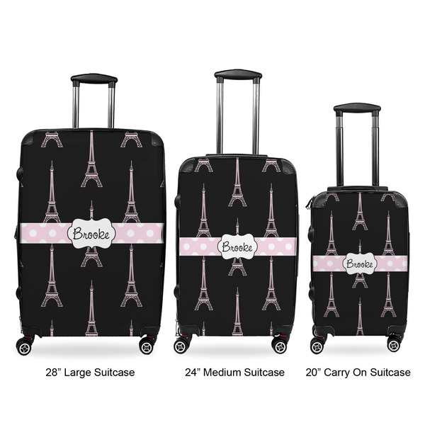 Black Eiffel Tower Suitcase Set 1 - APPROVAL