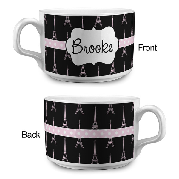 Black Eiffel Tower Tea Cup - Single Apvl
