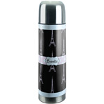 Black Eiffel Tower Stainless Steel Thermos (Personalized)