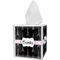 Black Eiffel Tower Tissue Box Cover (Personalized)