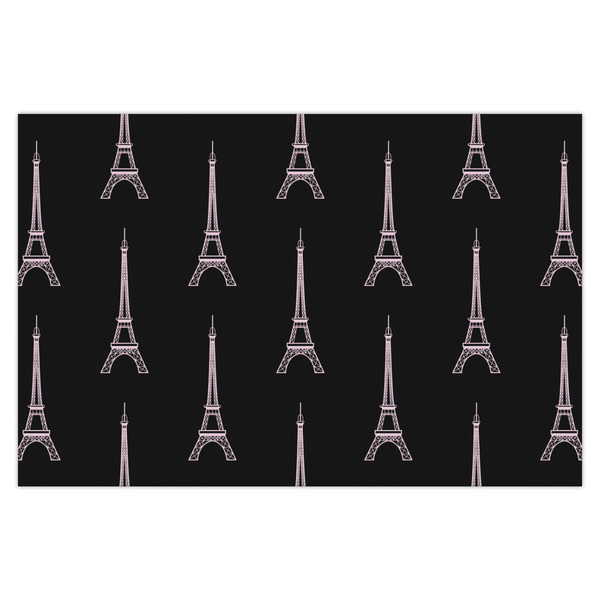Custom Black Eiffel Tower Tissue Paper Sheets - X-Large - Heavyweight