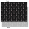 Black Eiffel Tower Tissue Paper - Lightweight - Large - Front & Back