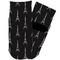 Black Eiffel Tower Toddler Ankle Socks - Single Pair - Front and Back